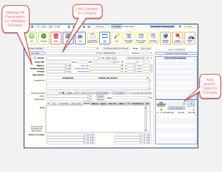 Domain Manager Of Credit Money Machine Cloud Software