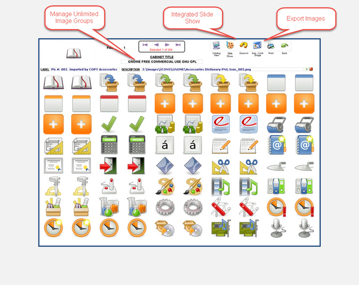 Image Icon Manager Gallery Screen View of Credit Money Machine Cloud