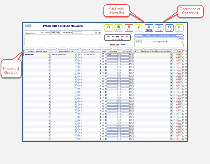 License & Password Manager