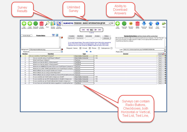 Survey System of Credit Money Machine Software