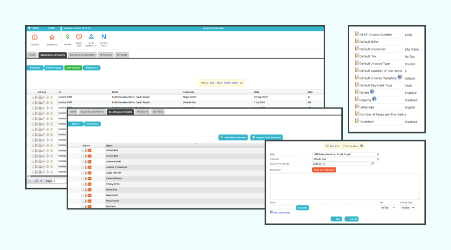 Invoice System