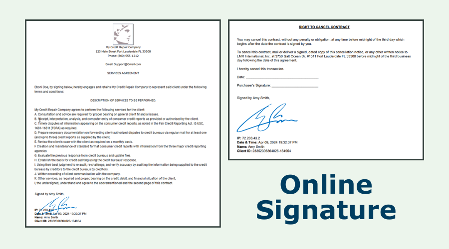 Online Signature System