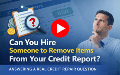 Can You Hire Someone to Remove Items From Your Credit Report?