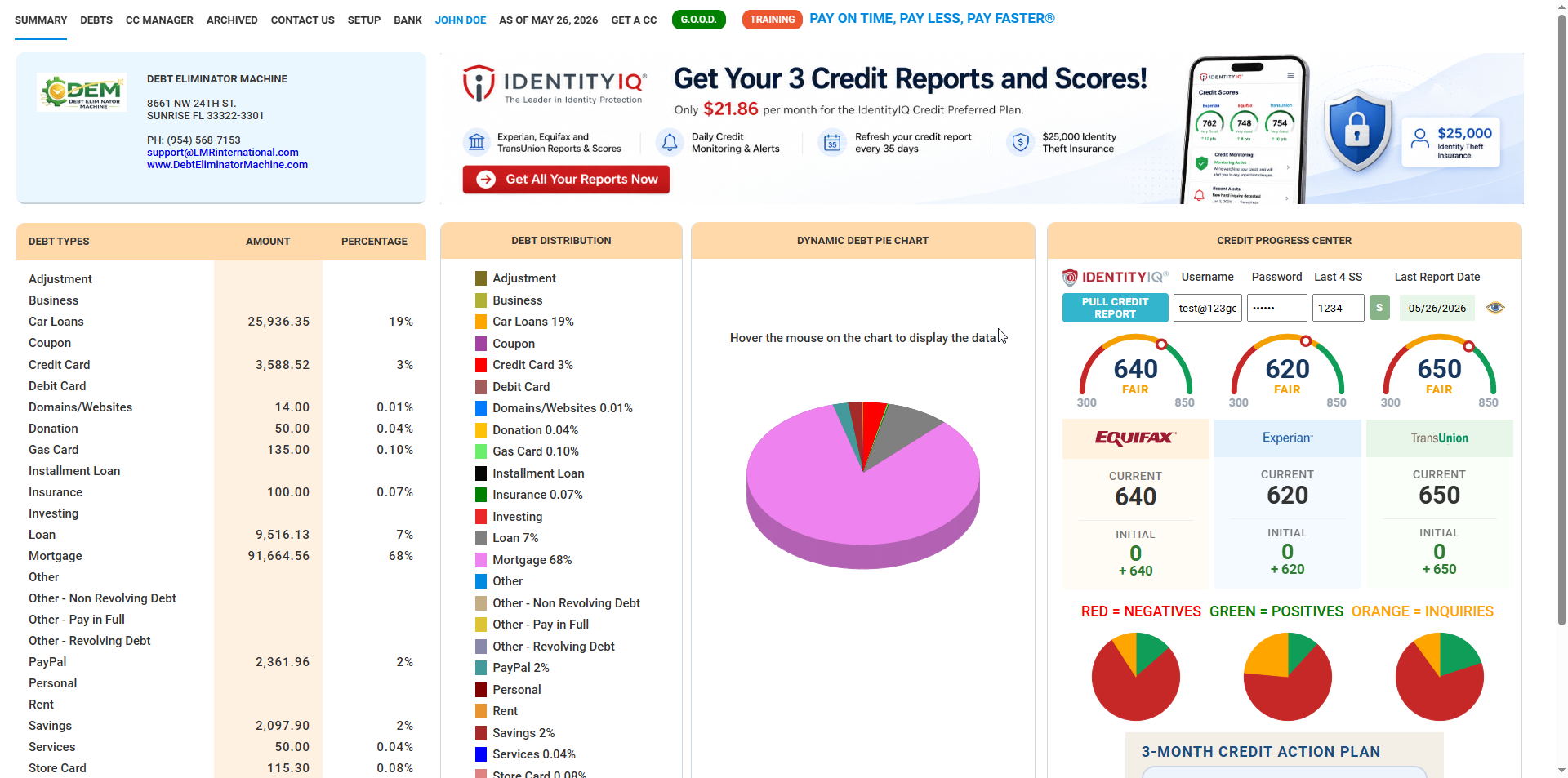 Debt Eliminator Machine