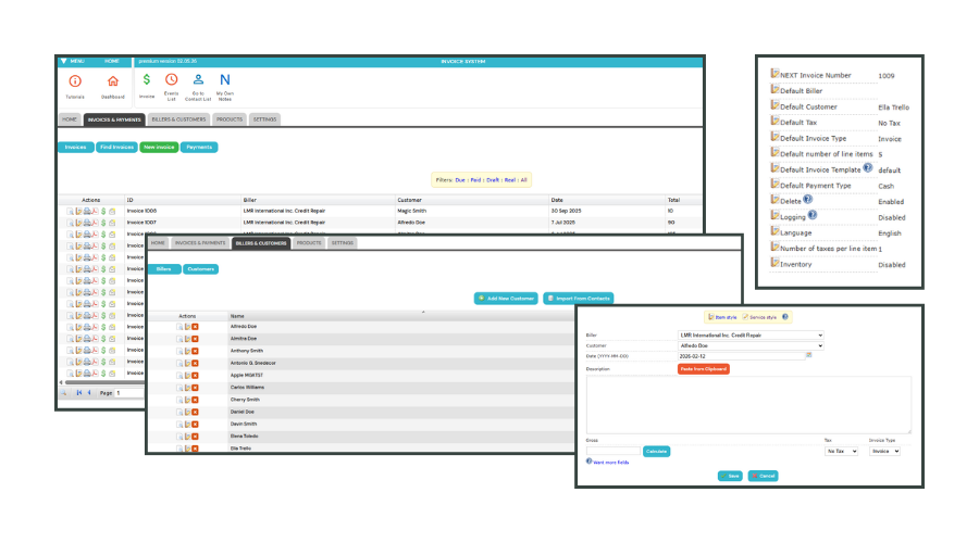 Invoice System